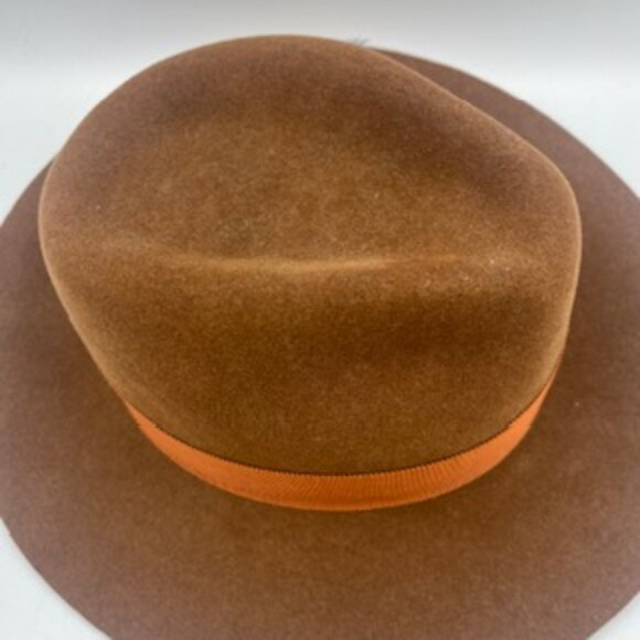 Goorin Brother Wool Felt Fedora Hat Brown Size Medium - Picture 6 of 9